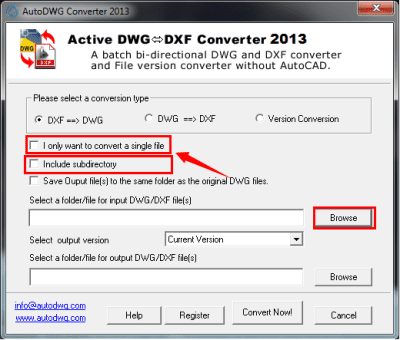 Screenshot of the application DWG DXF Converter - #2