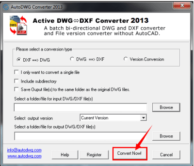 Screenshot of the application DWG DXF Converter - #5