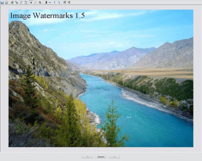 Screenshot of the application Image Watermarks - #2