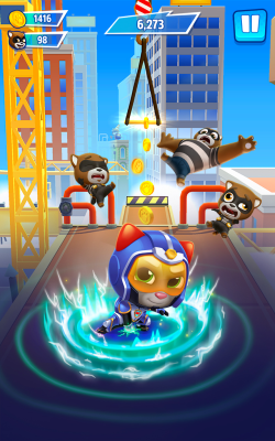 Screenshot of the application Talking Tom: The Heroes Chase - #5