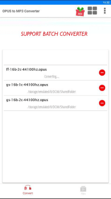 Screenshot of the application Opus to Mp3 converter - #2