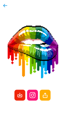 Screenshot of the application Sandbox Pixel Coloring - #3