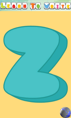 Screenshot of the application Learning the Alphabet - #2