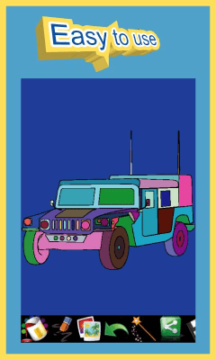 Screenshot of the application Coloring - cars - #2
