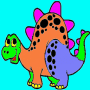 Download Coloring for children - Dinosaur