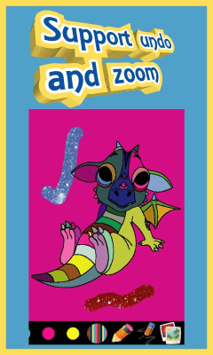 Screenshot of the application Coloring for children - Dinosaur - #2