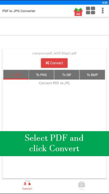 Screenshot of the application PDF to JPG Converter - JPG to PDF Converter - #1
