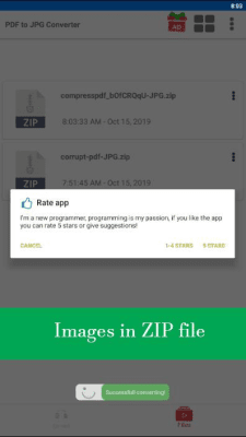 Screenshot of the application PDF to JPG Converter - JPG to PDF Converter - #3
