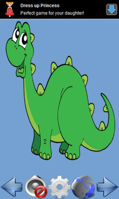 Screenshot of the application Connecting the dots - Dinosaurs - #3