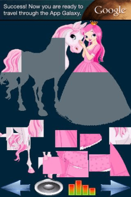 Screenshot of the application Assemble the princess figure - #2