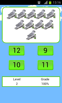 Screenshot of the application Learn to count - #3