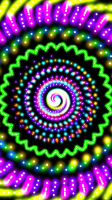 Screenshot of the application Glow Spin Art - #2
