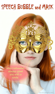 Screenshot of the application Photo talks Halloween - #5
