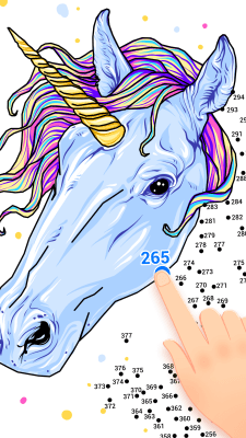 Screenshot of the application Dot to Dot to Coloring - #5