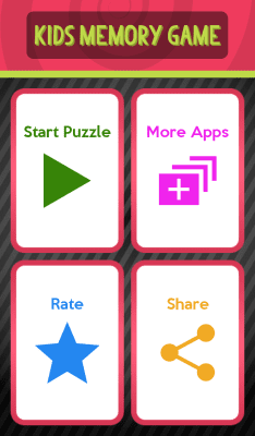 Screenshot of the application Kids memory game - #3