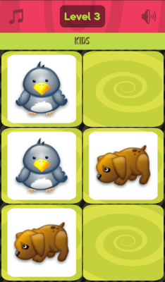 Screenshot of the application Kids memory game - #5