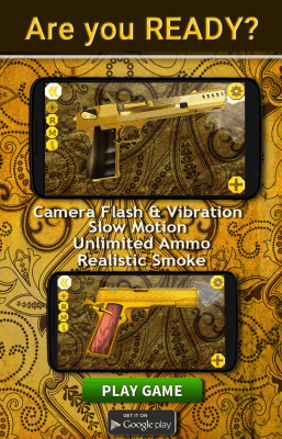 Screenshot of the application Golden Guns Gun Simulator - #2