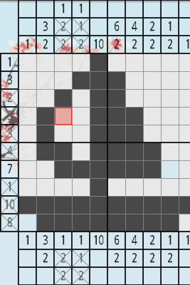 Screenshot of the application Japanese Crossword - #2