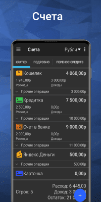 Screenshot of the application Home accounting - #7