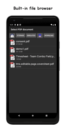 Screenshot of the application Fill and Sign PDF Forms - #2