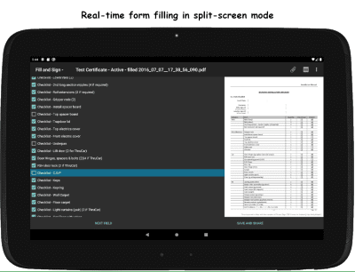Screenshot of the application Fill and Sign PDF Forms - #4