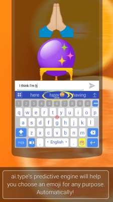 Screenshot of the application ai.type Emoji Keyboard plugin - #8