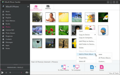 Screenshot of the application Xilisoft iPhone Transfer - #4