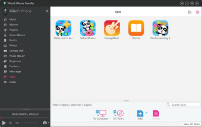 Screenshot of the application Xilisoft iPhone Transfer - #6