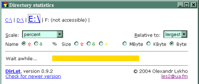 Screenshot of the application Dirlot - #4