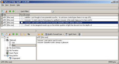 Screenshot of the application Clipboard Help Spell - #5