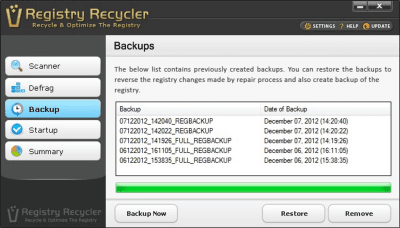 Screenshot of the application Registry Recycler - #3