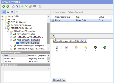 Screenshot of the application Resource Tuner - #2