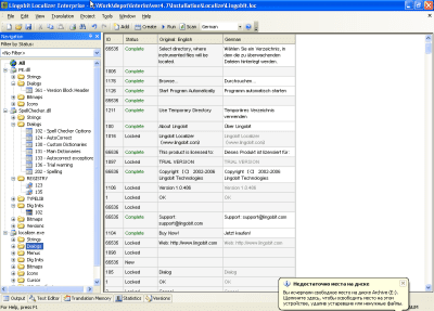 Screenshot of the application Lingobit Localizer - #9