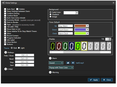 Screenshot of the application Multi Timer - #3