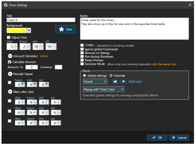 Screenshot of the application Multi Timer - #4