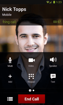 Screenshot of the application Fring - #6