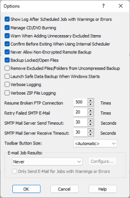 Screenshot of the application Safe Data Backup - #2