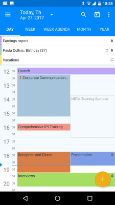 Screenshot of the application EssentialPIM - #2