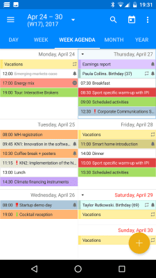 Screenshot of the application EssentialPIM - #3
