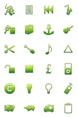 Screenshot of the application Ipack / Green Floral HD - #2