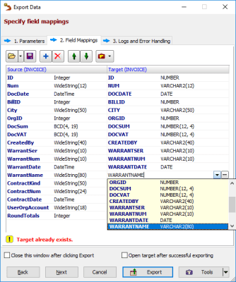 Screenshot of the application Database Tour - #5