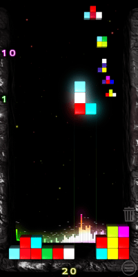 Screenshot of the application TETCOLOR - color tetris - #3