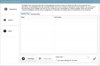 Screenshot of the application Stop Installation Tool - #2