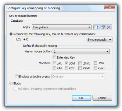 Screenshot of the application ATNSoft Key Remapper - #3