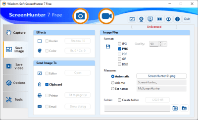 Screenshot of the application ScreenHunter Free - #2