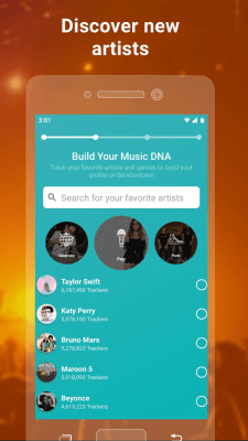 Screenshot of the application Bandsintown Concerts - #5