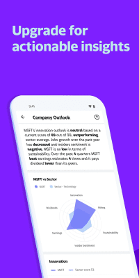 Screenshot of the application Yahoo Finance - #2