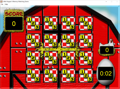 Screenshot of the application Little Hoppers Memory Matching Game - #2