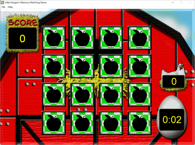 Screenshot of the application Little Hoppers Memory Matching Game - #3