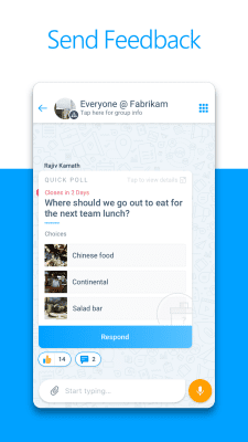 Screenshot of the application Microsoft Kaizala - #3